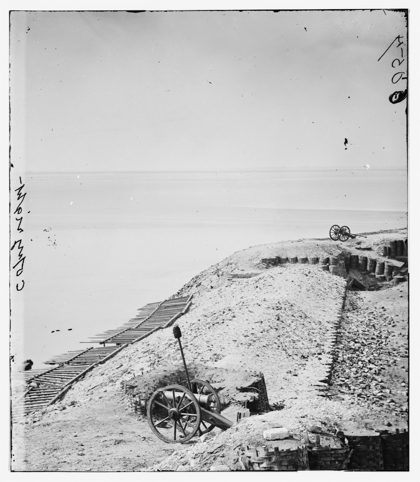 The Parapet, Looking Toward Morris Island, original black and white