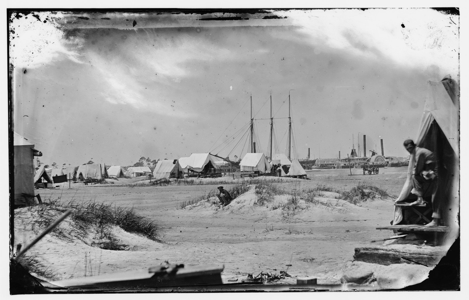 A Camp by the Inlet