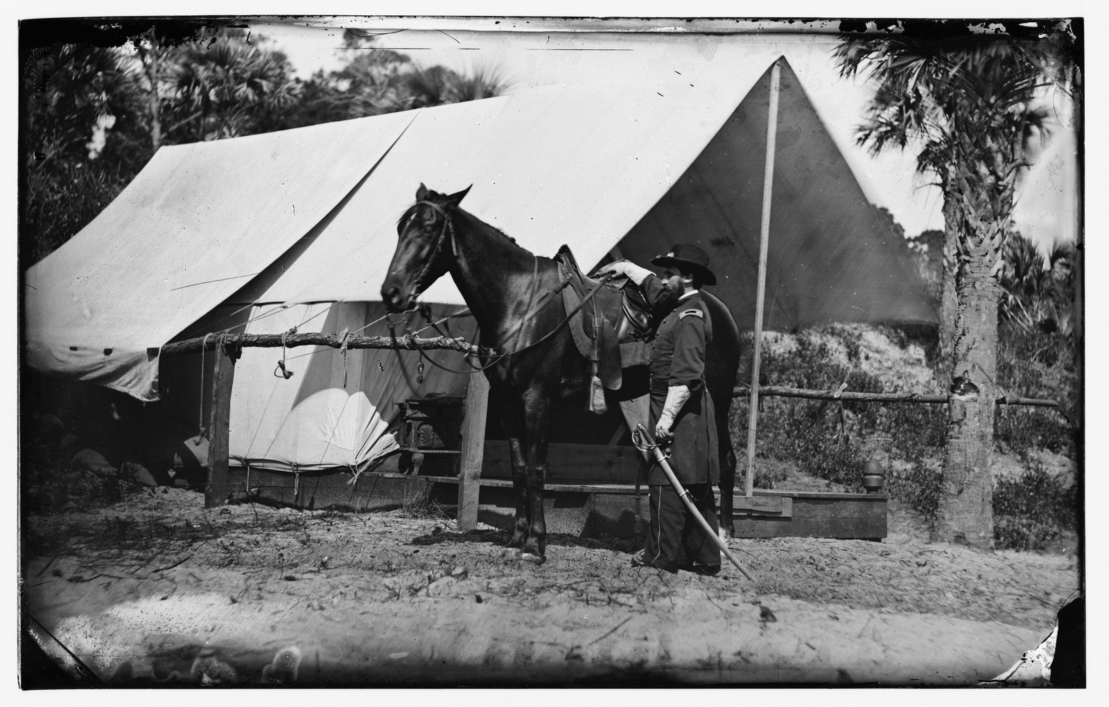 Gillmore, His Horse, His Tent