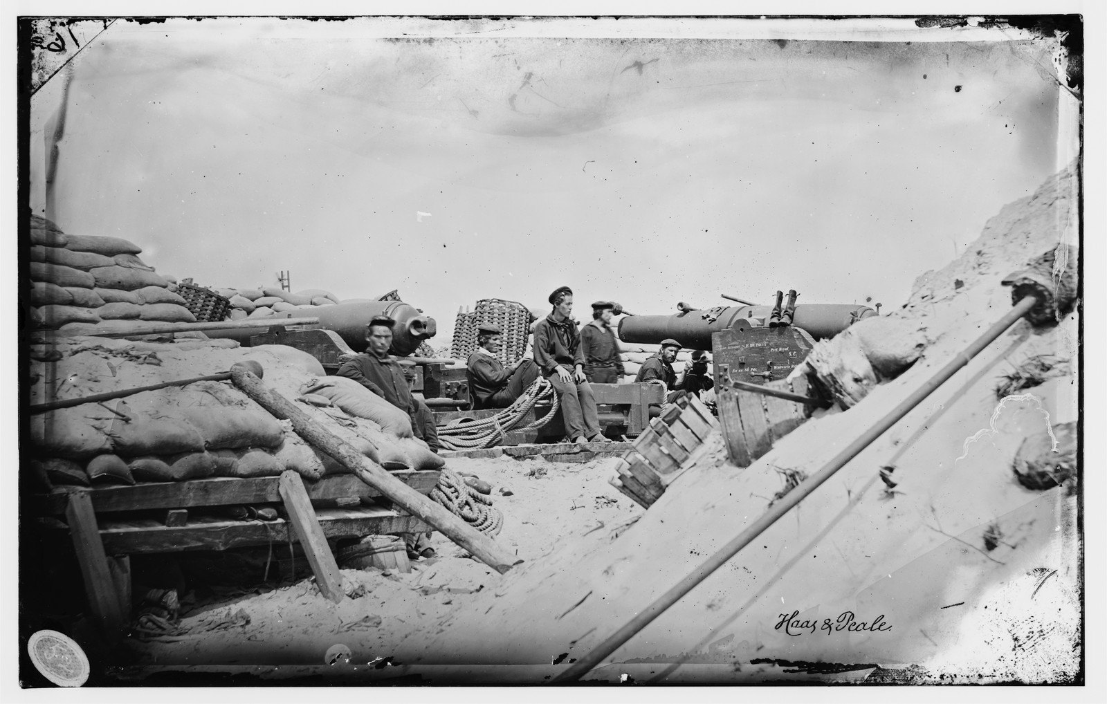The Whitworths in the Naval Battery