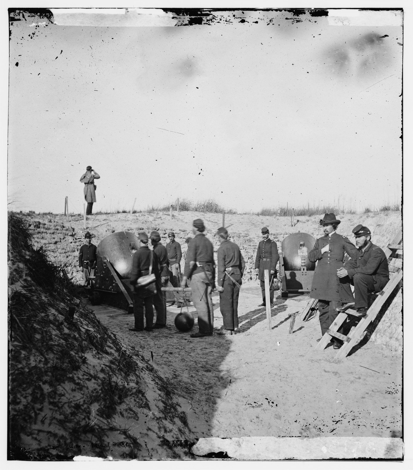 Mortars Aimed at Fort Sumter