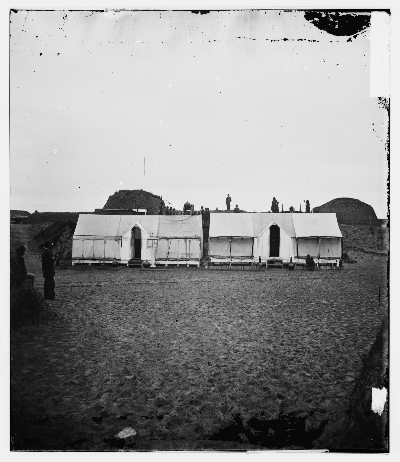 Quarters Inside Fort Wagner