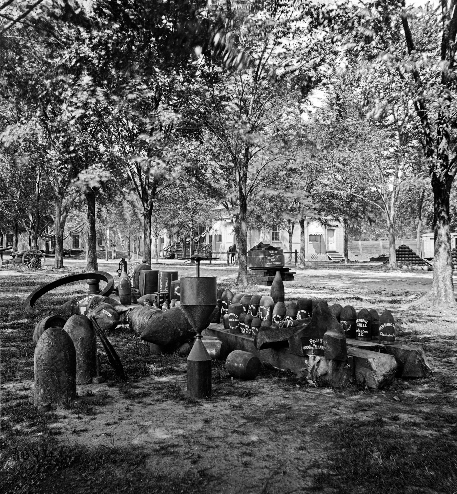 The Charleston Arsenal, original black and white
