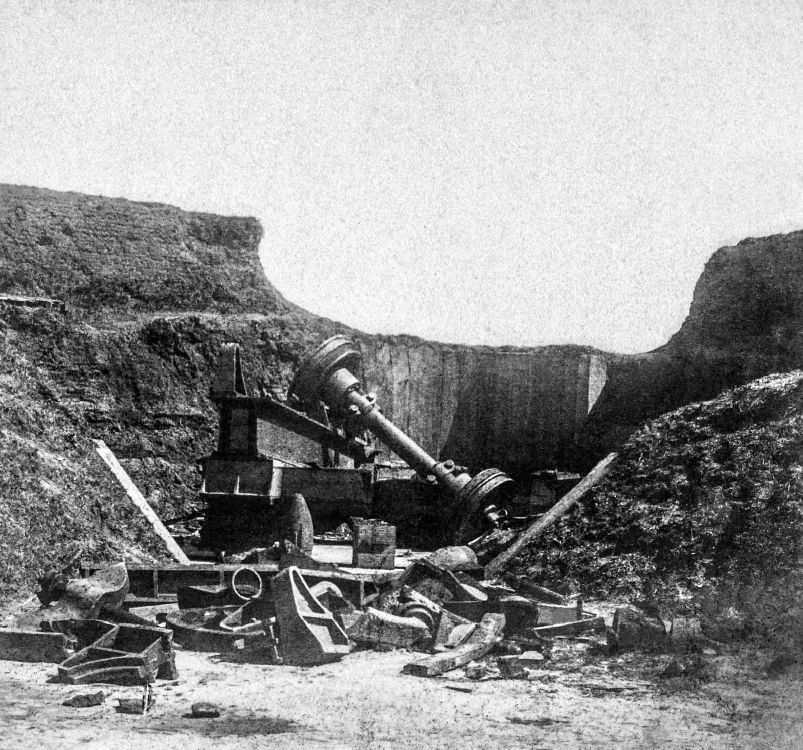 The Second Blakely, at Fraser's Wharf, original black and white