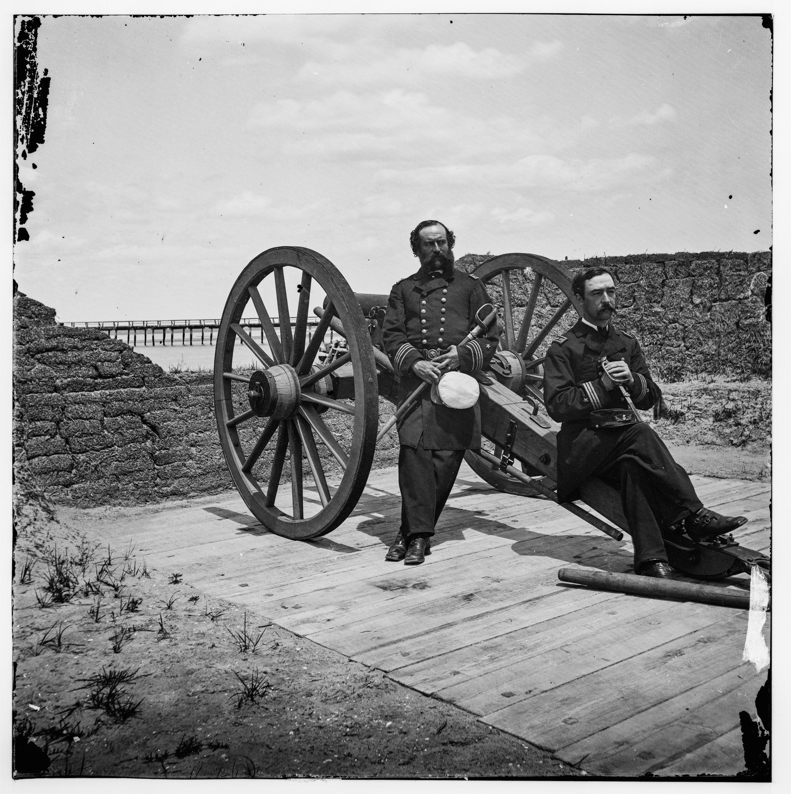 Two Officers of the Catskill, at Battery Bee