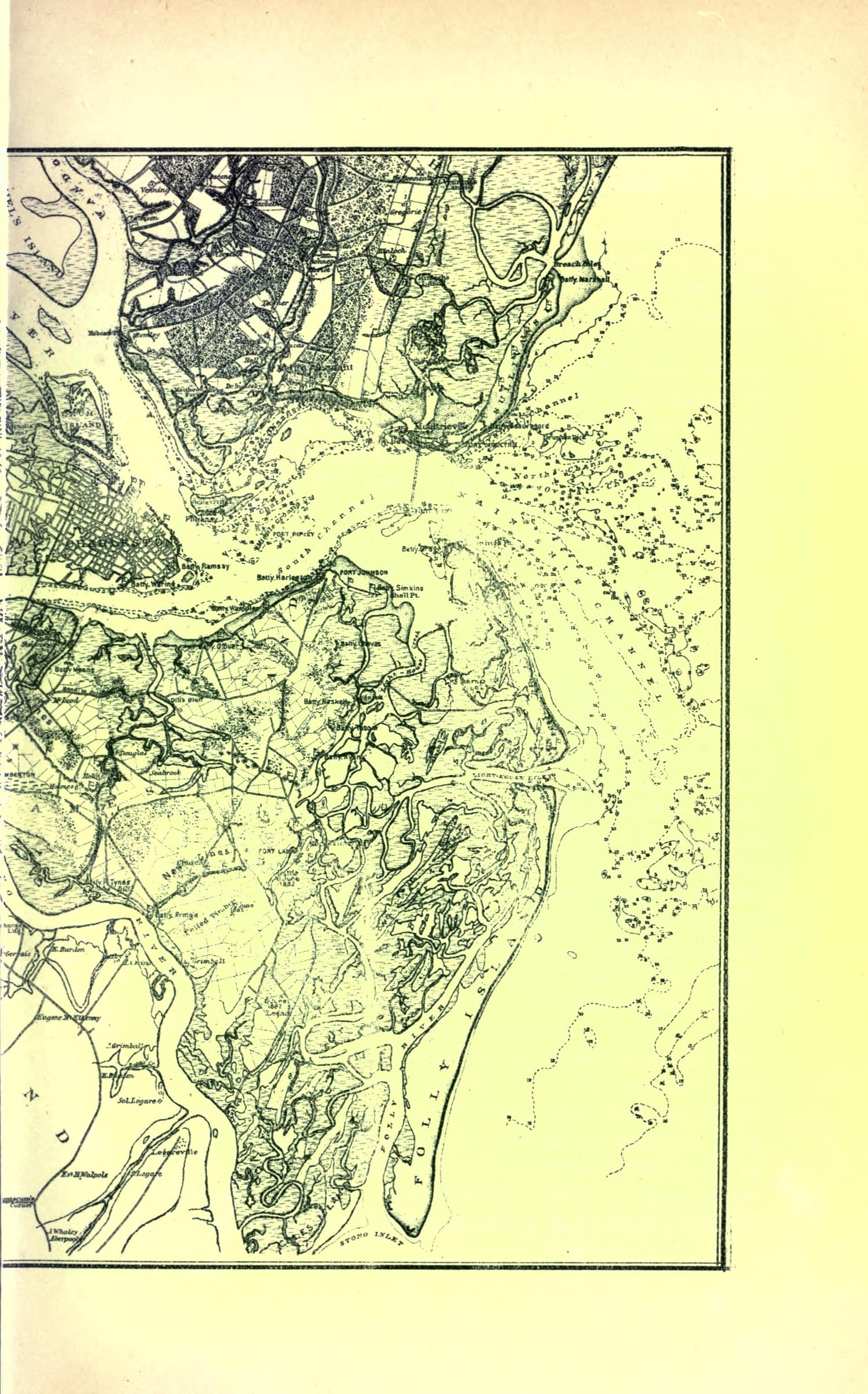 Map of Charleston and its Defenses