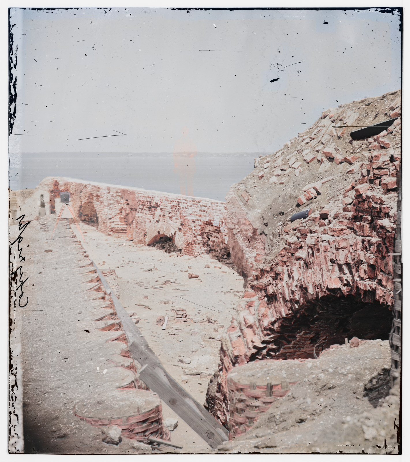 Samuel Cooley on the Parapet, colorized