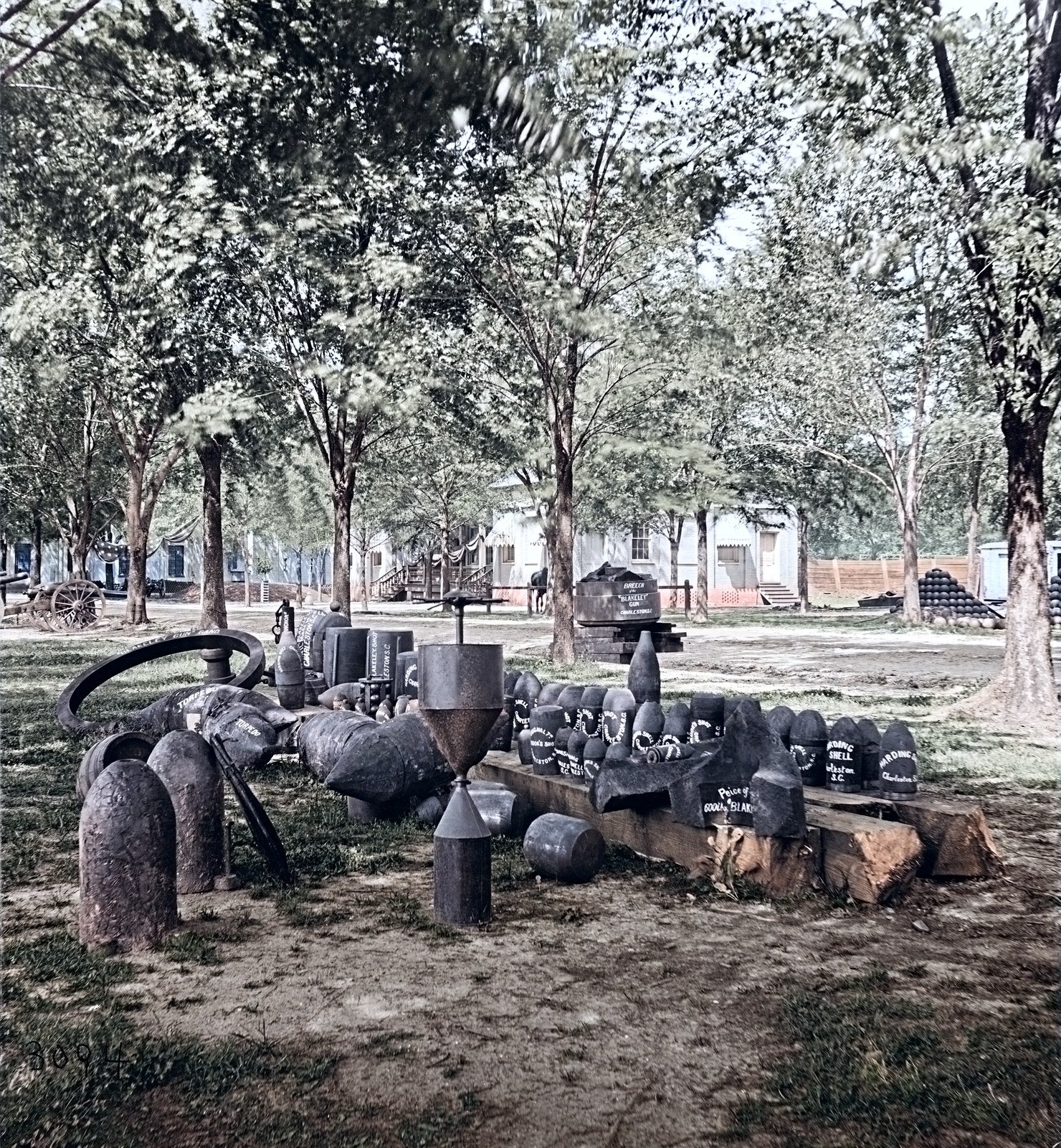 The Charleston Arsenal, colorized