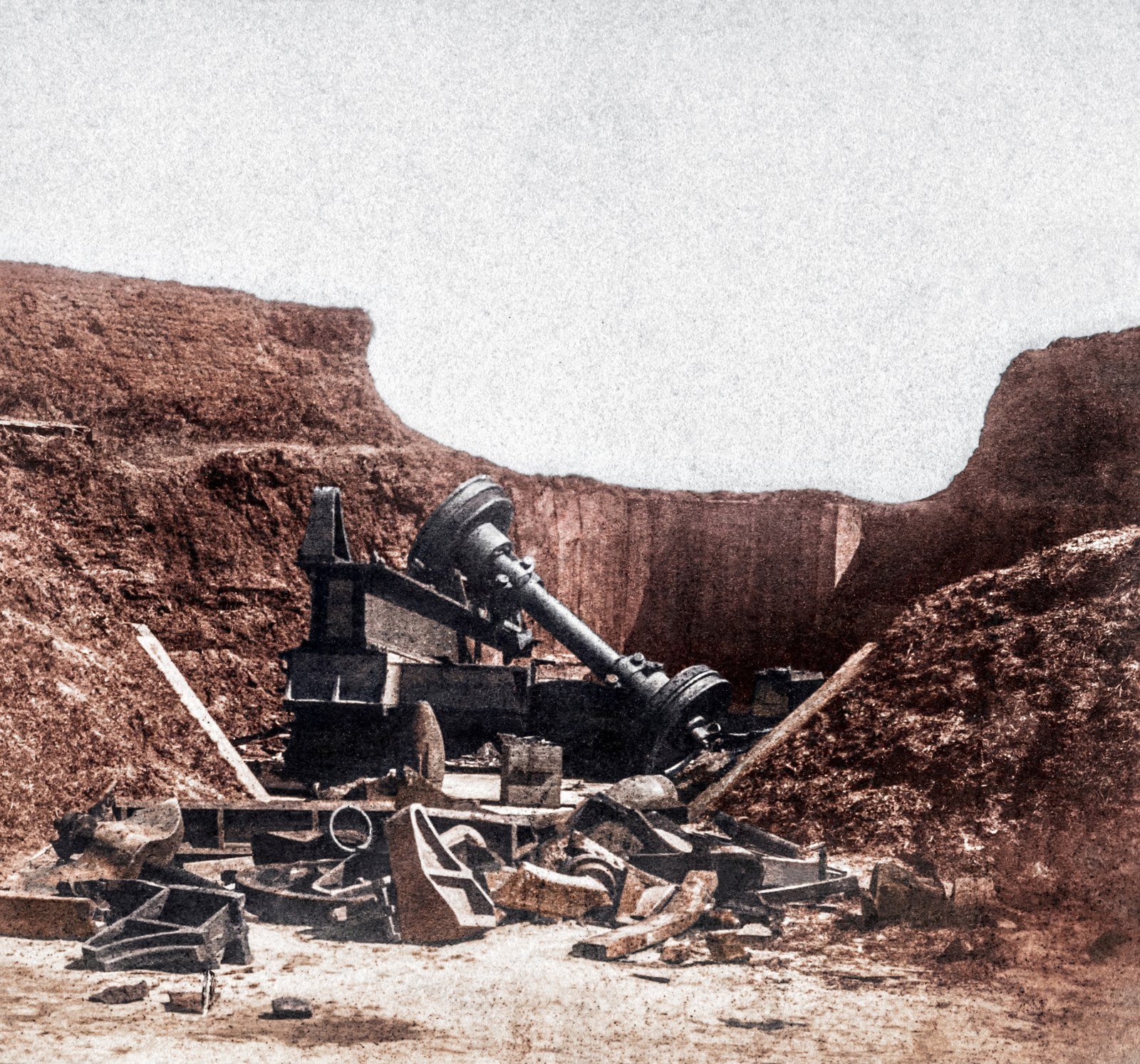 The Second Blakely, at Fraser's Wharf, colorized